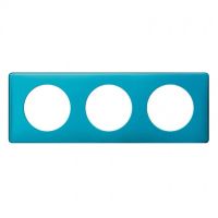 Logo Plaque c�liane - m�tal - 3 postes - blue snake 068773