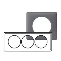 Logo Plaque cliane - poudr - 3 postes pour rnovation - schiste 066739