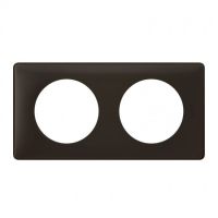 Logo Plaque cliane - poudr - 2 postes - basalte 066742