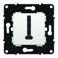 Logo Prise t�l�phone 8 plots - espace evolution - blanc 64040