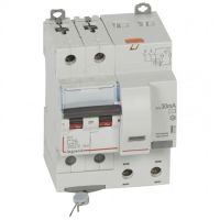 Logo Disj diff dx 6000 -vis-2p-230/400v~-25a -typeac -30ma-10ka- courbe c - 4 mod 411160