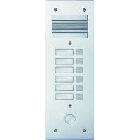 Logo Platine de rue srie 200 audio troite - faade alu 4 mm - 6 appels 308206