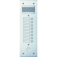 Logo Platine de rue srie 200 audio troite - faade alu 4 mm - 8 appels 308208
