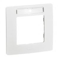 Logo Plaque 1 poste nilo - avec porte tiquette - pur 665006