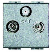 Logo Prise tv-r-sat livinglight -  tech - 2 modules 4210