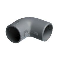 Logo Coude querre 90 ip 40 - gris ral 7035 - 20 mm 06022