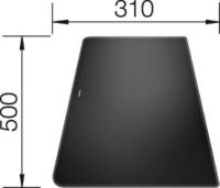Logo Set 2 planches en verre noir alaros 225546