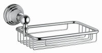 Logo Porte savon museo grille laiton chrome 226-131 mm accessoires - ca13451