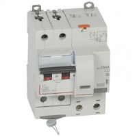 Logo Disj diff dx 6000 -vis-2p-230/400v~-20a -typeac -10ma-10ka- courbe c - 4 mod 411151