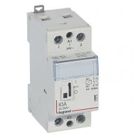 Logo Contacteur de puissance cde manuelle - 24 v~ - 2p - 250v~ - 63 a - 2f - 2 mod 412516
