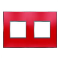 Logo Plaque espace evolution - matires - 2 postes - rouge 64682