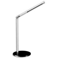 Logo Cep lampe  led ecoline noir gris interrupteur tactile variable - tte l28,5 cm, pied h30 cm socle d 203912