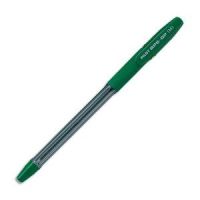 Logo Pilot stylo  bille pointe moyenne encre verte corps transparent avec grip antidrapant + capuchon b 532134