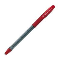 Logo Pilot stylo  bille pointe moyenne encre rouge corps transparent avec grip antidrapant + capuchon b 409716