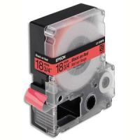 Logo Epson ruban pour labelworks- lk-5rbp couleur pastel noir/rouge 18mmx9m c53s655002 536154