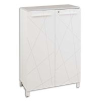 Logo Rangement mi-hauteur blanc 2 portes blanc graphic sunday tagres rglables - gautier  451312