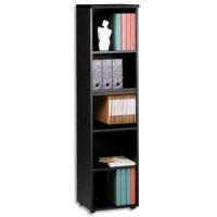 Logo Mt international colonne 5 cases mt3 confort, 1 tablette fixe+3 rglables, l45 x h182 x p43 cm noir  402727