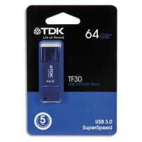 Logo Tdk cl usb 3.0 tf30 64go bleue t78965 + redevance 317796