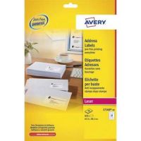 Logo Avery bote de 840 tiquettes laser blanc 63,5 x 38,1 mm l7160-40 410236