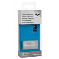 Logo Sigel aimants sdym c20 cube couleur argent. env. 25fles (a4, 80g) 20x20x20 mm, 2 pc 706294