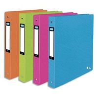 Logo Elba classeur 4 anneaux 30mm art pop en polypropylne 10/10. dos 4cm, format a4+. coloris assortis 705194
