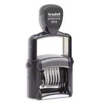 Logo Trodat numroteur 6 bandes - metal line 5546  encrage automatique. hauteur caractres 4mm 701643