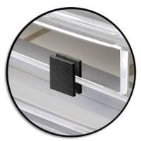 Logo Cep jeu de 4 cavaliers pour corbeille  courrier acrylight - dimensions l2 x h1,2 x p2 cm anthracite 319740