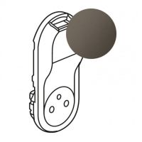 Logo Enjoliveur cliane - prise 2p+t surface + chargeur usb semi encastr - graphite 067916