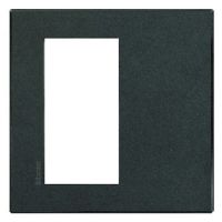 Logo Axolute etris plaque de finition 4 modules anthracite 4824