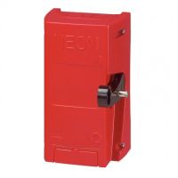Logo Coffret de scurit rouge pr coupure enseigne lumineuse-4p-16 a-400 v-ss voyant 038053