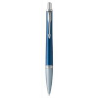 Logo Parker stylo bille urban bleu fonc attributs chroms. pointe fine. encre bleue. 302998