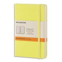 Logo Moleskine carnet 240 pages lignformat large 13x21.couverture rigide jaune citron 203973