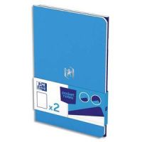 Logo Oxford lot de 2 carnets pocketnotes agraf 9x14cm 48 lign 6mm. carnets bleu primaire et bleu roy 275458