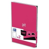 Logo Oxford lot de 2 carnets pocketnotes agraf 9x14cm 48 lign 6mm. carnets fushia et noir 275436