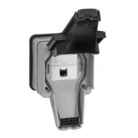 Logo Prise rj 45 cat. 6 ftp - plexo 66 monobloc gris - ip66/ik08 090467