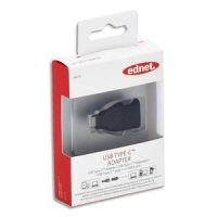 Logo Ednet adaptateur usb type c vers a mle/femelle noir 84319 288071
