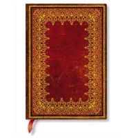 Logo Paperblanks carnet reliure classique  l'ancienne feuille d'or ultra 18x23cm 144 pages lignes 313608