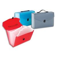 Logo Viquel trieur valise 24cmpts propyglass pp 10/10 translucide. coloris assortis bleu, rouge, gris 386146