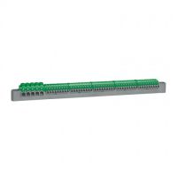Logo Bornier de rpartition ip 2x - terre - 5 connexions 6  25 mm - vert - l 332 mm 405057