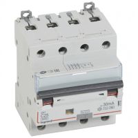 Logo Disj diff dx 6000 -vis/vis- 4p 400v~25a - type hpi - 30ma -10ka- courbe c - 4 m 411246