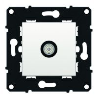 Logo Prise tv simple toile blinde - espace evolution - blanc 64079
