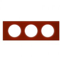 Logo Plaque cliane - matires - 3 postes - verre carmin 069473