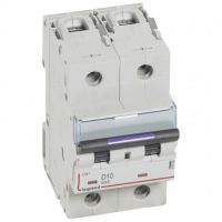 Logo Disj magnto-therm dx - 2p - 10 a - 50 ka - courbe d - 3m 410199