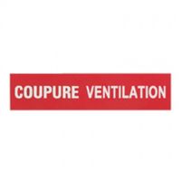 Logo Etiquettes autocollantes (3) ''coupure ventilation'' pour coffrets de scurit 038030