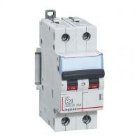 Logo Disj dx 6000 -vis/vis- 2p - 230/400v~ -20a-10ka-courbe c-peigne hx trad 2p- 2m 407785