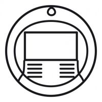 Logo Enjoliveur cliane - dtecteur avec bouton poussoir myhome bus - blanc 068294