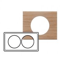 Logo Plaque cliane - matires - 2 postes pour rnovation - chne blanchi 069058