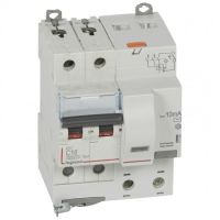 Logo Disj diff dx 6000 -vis-2p-230/400v~-16a -typeac -10ma-10ka- courbe c - 4 mod 411150