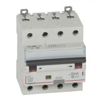 Logo Disj diff dx 6000-vis/vis - 4p 400v~ -20a -type ac 30ma - 10 ka courbe c -4 mod 411187