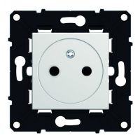 Logo Prise 2p+t surface bornes auto - clips de protection - espace evolution - blanc 64034